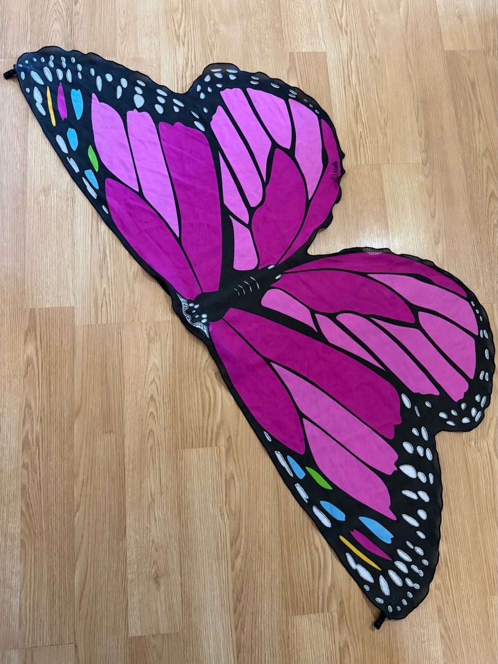 Dreamy Dress Up Magenta Monarch Butterfly Fairy Wing Adult 58”